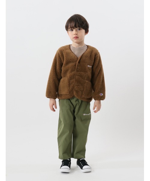 Champion(チャンピオン)の「【Champion/チャンピオン】キッズ キャンパス カーディガン(カーディガン/ボレロ・キッズ・ベージュ/アイボリー/ブラウン/オフホワイト・100/110/130/120/140)」の10枚目の写真