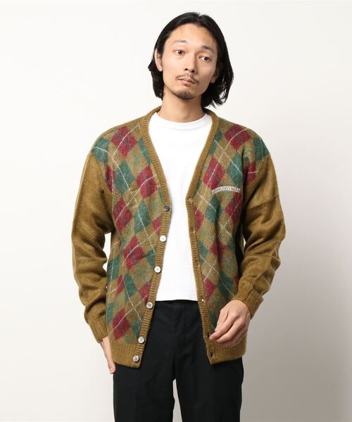 thisisneverthat(ディスイズネバーザット)の「【thisisneverthat / ディスイズネバーザット】ARGYLE CARDIGAN(カーディガン/ボレロ・メンズ・ブラック/ネイビー/ブラウン・MEDIUM)」の20枚目の写真