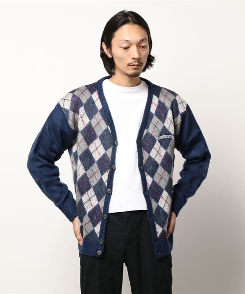 thisisneverthat(ディスイズネバーザット)の「【thisisneverthat / ディスイズネバーザット】ARGYLE CARDIGAN(カーディガン/ボレロ・メンズ・ブラック/ネイビー/ブラウン・MEDIUM)」の14枚目の写真