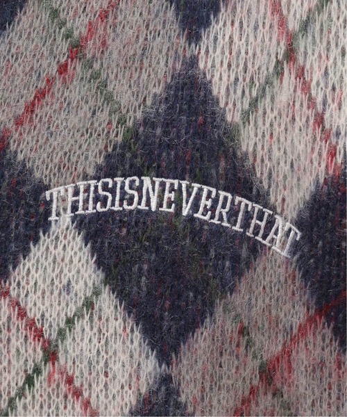 thisisneverthat(ディスイズネバーザット)の「【thisisneverthat / ディスイズネバーザット】ARGYLE CARDIGAN(カーディガン/ボレロ・メンズ・ブラック/ネイビー/ブラウン・MEDIUM)」の10枚目の写真
