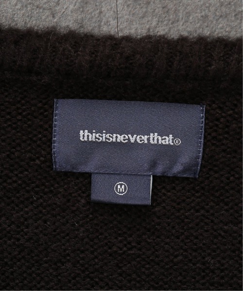 thisisneverthat(ディスイズネバーザット)の「【thisisneverthat / ディスイズネバーザット】ARGYLE CARDIGAN(カーディガン/ボレロ・メンズ・ブラック/ネイビー/ブラウン・MEDIUM)」の7枚目の写真
