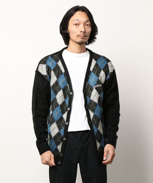 thisisneverthat(ディスイズネバーザット)の「【thisisneverthat / ディスイズネバーザット】ARGYLE CARDIGAN(カーディガン/ボレロ・メンズ・ブラック/ネイビー/ブラウン・MEDIUM)」の17枚目の写真