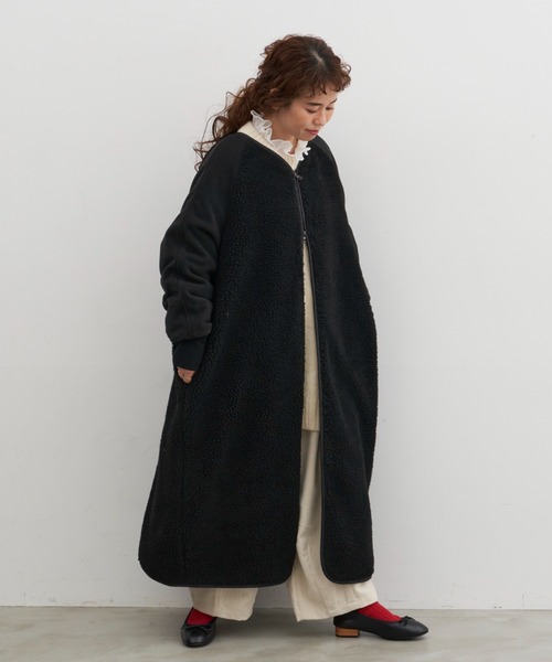 Libra Cue（リブラ キュー）の「ラグランスリーブボアコート（ノー