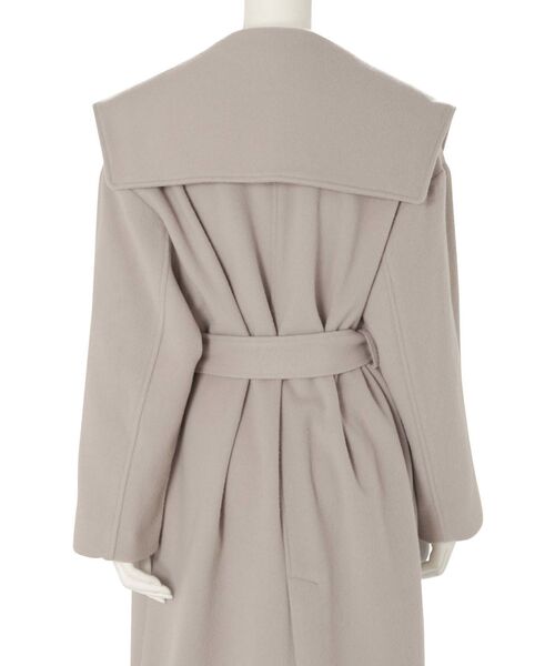 MERCURYDUO(マーキュリーデュオ)の「ウールセーラーカラーロングコート(チェスターコート・レディース・パープル/ベビーピンク/ダークブラウン・MEDIUM/SMALL)」の18枚目の写真