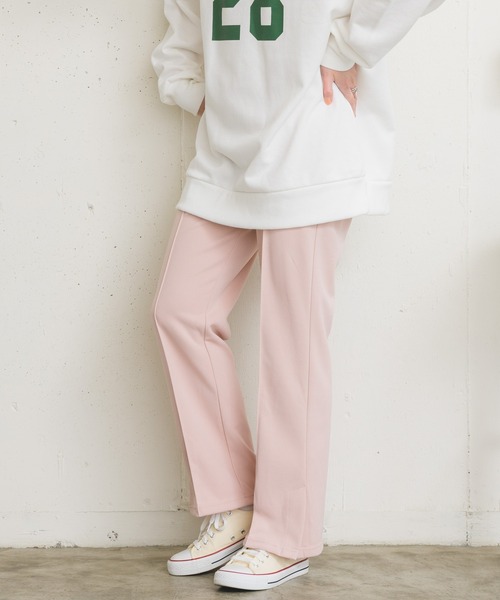 RETRO GIRL（レトロガール）の「セミフレアPT（スラックス・レディース・ライトブルー/ブラック/ダークグリーン/オフホワイト/オレンジ/ライトグリーン/ブルー/ライトピンク/パープル・FREE）」の8枚目の写真