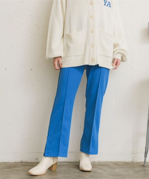 RETRO GIRL（レトロガール）の「セミフレアPT（スラックス・レディース・ライトブルー/ブラック/ダークグリーン/オフホワイト/オレンジ/ライトグリーン/ブルー/ライトピンク/パープル・FREE）」の7枚目の写真