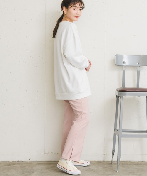 RETRO GIRL（レトロガール）の「セミフレアPT（スラックス・レディース・ライトブルー/ブラック/ダークグリーン/オフホワイト/オレンジ/ライトグリーン/ブルー/ライトピンク/パープル・FREE）」の13枚目の写真