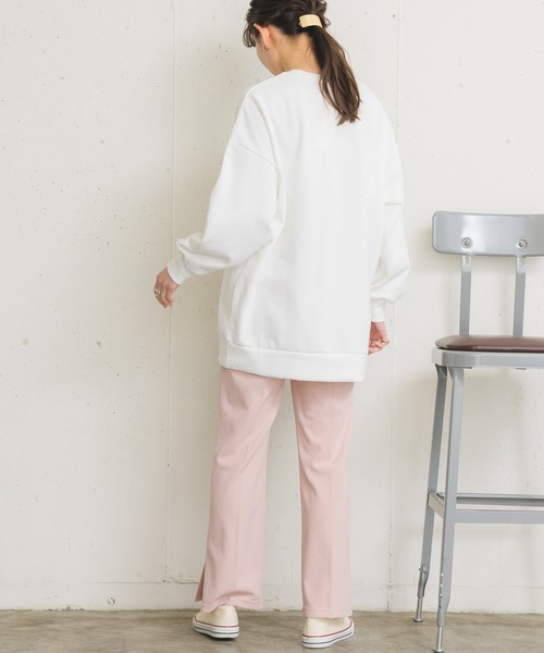 RETRO GIRL（レトロガール）の「セミフレアPT（スラックス・レディース・ライトブルー/ブラック/ダークグリーン/オフホワイト/オレンジ/ライトグリーン/ブルー/ライトピンク/パープル・FREE）」の14枚目の写真