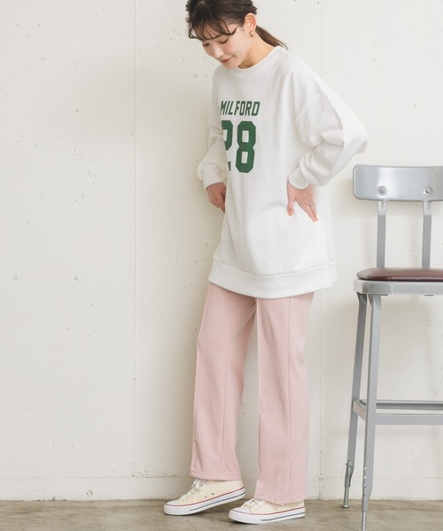 RETRO GIRL（レトロガール）の「セミフレアPT（スラックス・レディース・ライトブルー/ブラック/ダークグリーン/オフホワイト/オレンジ/ライトグリーン/ブルー/ライトピンク/パープル・FREE）」の15枚目の写真