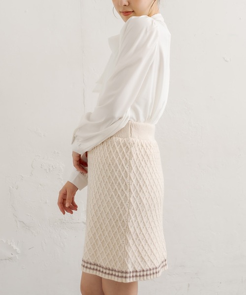 OLIVE des OLIVE（オリーブデオリーブ）の「ボウタイブラウス（シャツ/ブラウス・レディース・ホワイト/オフホワイト/アイボリー・FREE）」の8枚目の写真