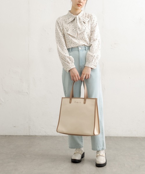 OLIVE des OLIVE（オリーブデオリーブ）の「ボウタイブラウス（シャツ/ブラウス・レディース・ホワイト/オフホワイト/アイボリー・FREE）」の13枚目の写真