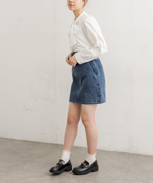 OLIVE des OLIVE（オリーブデオリーブ）の「ボウタイブラウス（シャツ/ブラウス・レディース・ホワイト/オフホワイト/アイボリー・FREE）」の20枚目の写真