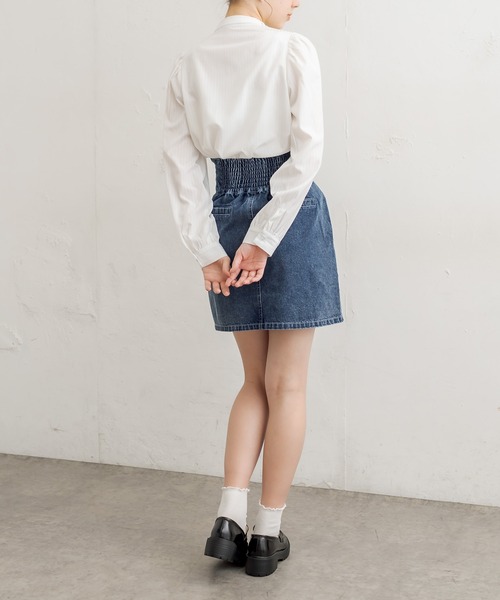 OLIVE des OLIVE（オリーブデオリーブ）の「ボウタイブラウス（シャツ/ブラウス・レディース・ホワイト/オフホワイト/アイボリー・FREE）」の21枚目の写真