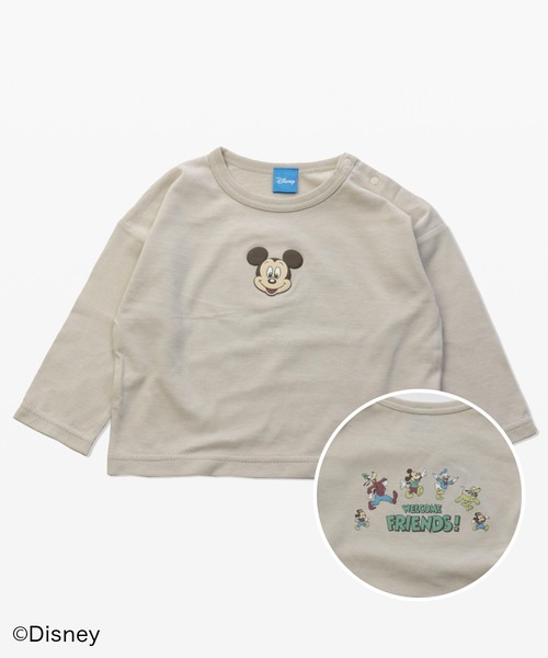 JAM & LINK(ジャムアンドリンク)の「【Disney/ディズニー】キャラクターロンT(Tシャツ/カットソー・キッズ・ベージュ系その他/オレンジ系/ホワイト系その他2/グレー系その他/グリーン系その他/ホワイト系その他3/ライトグレー/ホワイト系その他/ベージュ系その他2/ミント・110cm/100cm/130cm/90cm/120cm/80cm)」の2枚目の写真