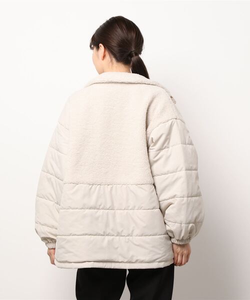 ehka sopo（エヘカソポ）の「ボアキルト切替ジャケット（その他アウター・レディース・ブラック/ブラウン/キナリ・ﾌﾘ-）」の5枚目の写真