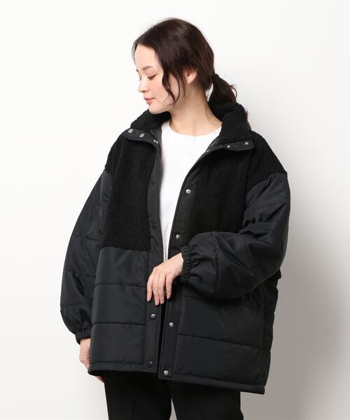 ehka sopo（エヘカソポ）の「ボアキルト切替ジャケット（その他アウター・レディース・ブラック/ブラウン/キナリ・ﾌﾘ-）」の7枚目の写真