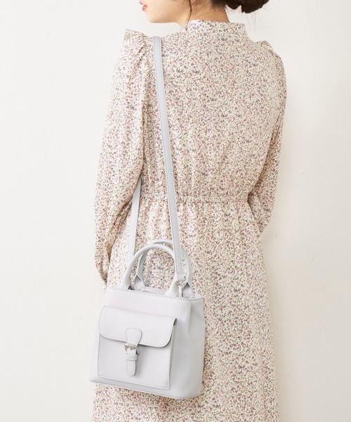 OLIVE des OLIVE（オリーブデオリーブ）の「ポケット付きショルダーバッグ（ショルダーバッグ・レディース・ライトグレー/ブラック/オフホワイト/ピンク・FREE）」の10枚目の写真