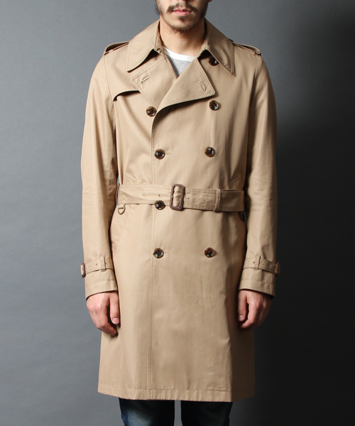 AMERICAN RAG CIE（アメリカンラグシー）の「AMERICAN RAG CIE 70/2ギャバ トレンチコート/114-AFN-M151-CO001（トレンチコート・メンズ・ブラック/ベージュ・1/2/3）」の3枚目の写真