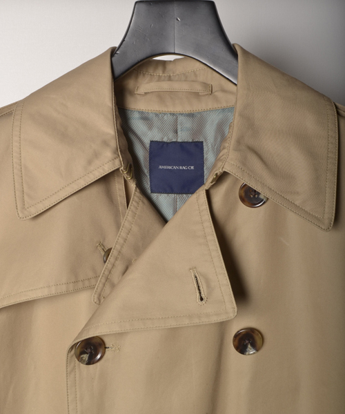 AMERICAN RAG CIE（アメリカンラグシー）の「AMERICAN RAG CIE 70/2ギャバ トレンチコート/114-AFN-M151-CO001（トレンチコート・メンズ・ブラック/ベージュ・1/2/3）」の6枚目の写真