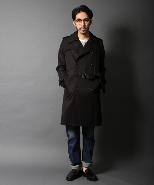 AMERICAN RAG CIE（アメリカンラグシー）の「AMERICAN RAG CIE 70/2ギャバ トレンチコート/114-AFN-M151-CO001（トレンチコート・メンズ・ブラック/ベージュ・1/2/3）」の13枚目の写真