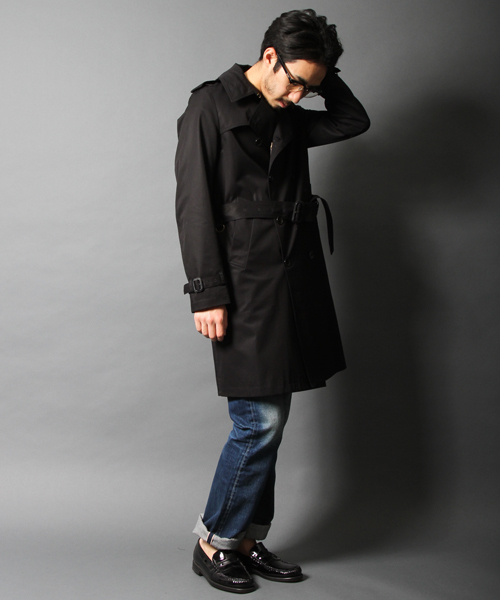 AMERICAN RAG CIE（アメリカンラグシー）の「AMERICAN RAG CIE 70/2ギャバ トレンチコート/114-AFN-M151-CO001（トレンチコート・メンズ・ブラック/ベージュ・1/2/3）」の15枚目の写真