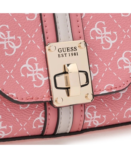 Guess（ゲス）の「KASINTA Mini Top Handle Flap（ショルダーバッグ・レディース・ホワイト/ピンク・ONE SIZE）」の5枚目の写真