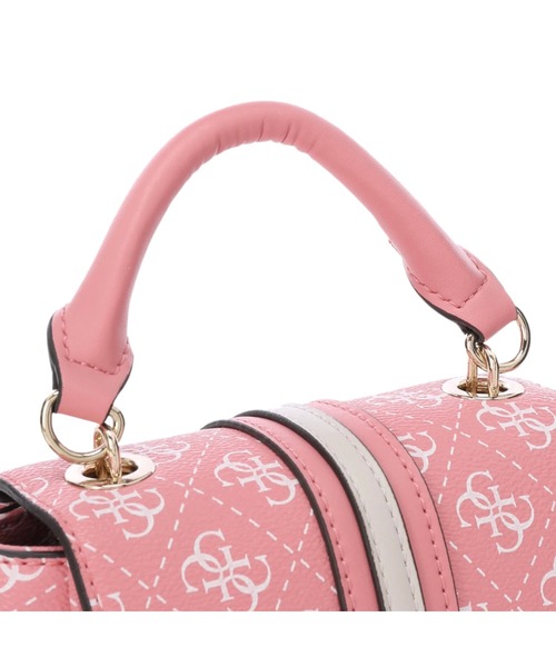 Guess（ゲス）の「KASINTA Mini Top Handle Flap（ショルダーバッグ・レディース・ホワイト/ピンク・ONE SIZE）」の6枚目の写真