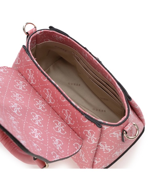 Guess（ゲス）の「KASINTA Mini Top Handle Flap（ショルダーバッグ・レディース・ホワイト/ピンク・ONE SIZE）」の8枚目の写真
