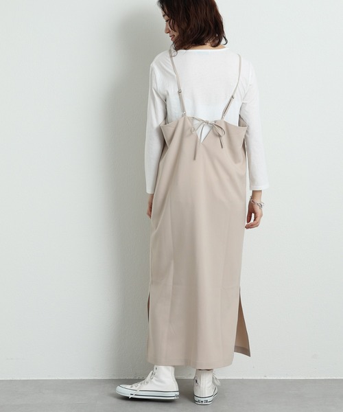 CIAOPANIC TYPY(チャオパニックティピー)の「【インナー付き】とろみキャミワンピース(ワンピース・レディース・ブラック/ベージュ・ONE SIZE)」の16枚目の写真