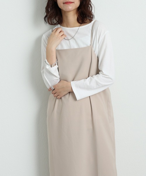 CIAOPANIC TYPY(チャオパニックティピー)の「【インナー付き】とろみキャミワンピース(ワンピース・レディース・ブラック/ベージュ・ONE SIZE)」の18枚目の写真