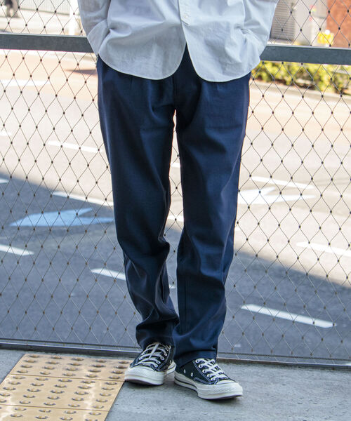 GLOSTER（グロスター）の「【GLOSTER/グロスター】”GUM STRETCH” テーパードイージーパンツ（その他パンツ・メンズ・ベージュ/ネイビー/オリーブ・SMALL/MEDIUM/LARGE）」の4枚目の写真