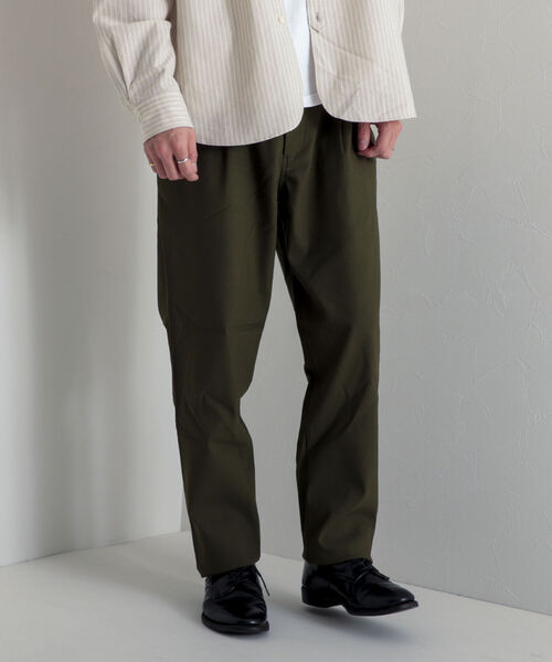 GLOSTER（グロスター）の「【GLOSTER/グロスター】”GUM STRETCH” テーパードイージーパンツ（その他パンツ・メンズ・ベージュ/ネイビー/オリーブ・SMALL/MEDIUM/LARGE）」の18枚目の写真