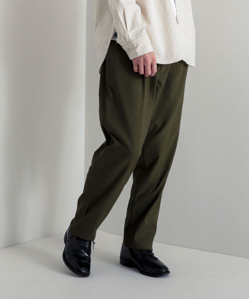 GLOSTER（グロスター）の「【GLOSTER/グロスター】”GUM STRETCH” テーパードイージーパンツ（その他パンツ・メンズ・ベージュ/ネイビー/オリーブ・SMALL/MEDIUM/LARGE）」の21枚目の写真