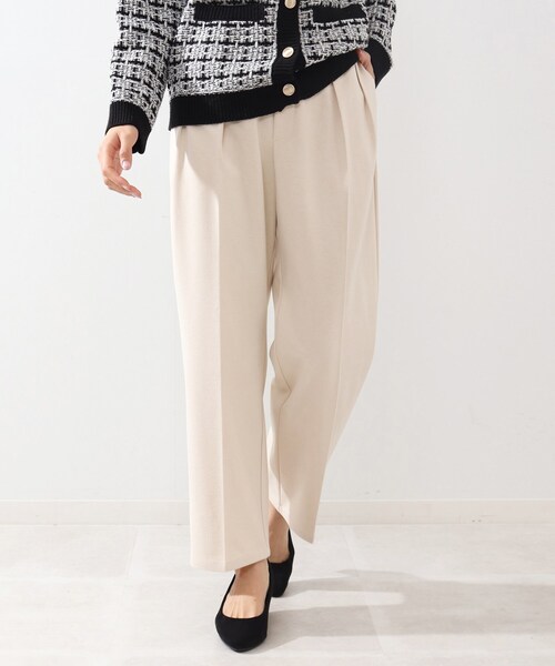 DRESKIP（ドレスキップ）の「◆タックゆるテーパードパンツ（その他パンツ・レディース・ブラック/ダークブラウン/オフホワイト・02/03/04）」の2枚目の写真