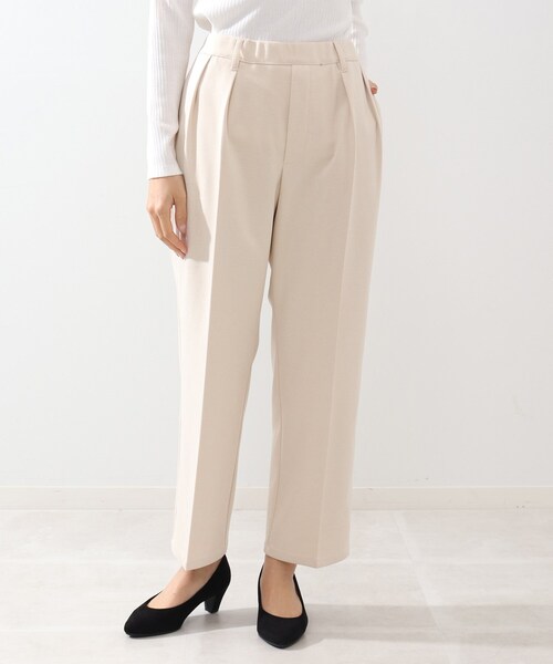 DRESKIP（ドレスキップ）の「◆タックゆるテーパードパンツ（その他パンツ・レディース・ブラック/ダークブラウン/オフホワイト・02/03/04）」の4枚目の写真