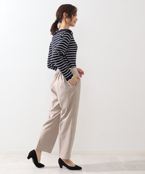 DRESKIP（ドレスキップ）の「◆タックゆるテーパードパンツ（その他パンツ・レディース・ブラック/ダークブラウン/オフホワイト・02/03/04）」の21枚目の写真