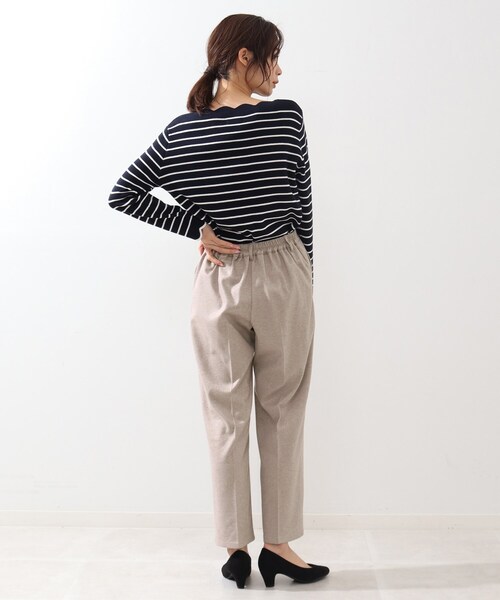 DRESKIP（ドレスキップ）の「◆タックゆるテーパードパンツ（その他パンツ・レディース・ブラック/ダークブラウン/オフホワイト・02/03/04）」の22枚目の写真