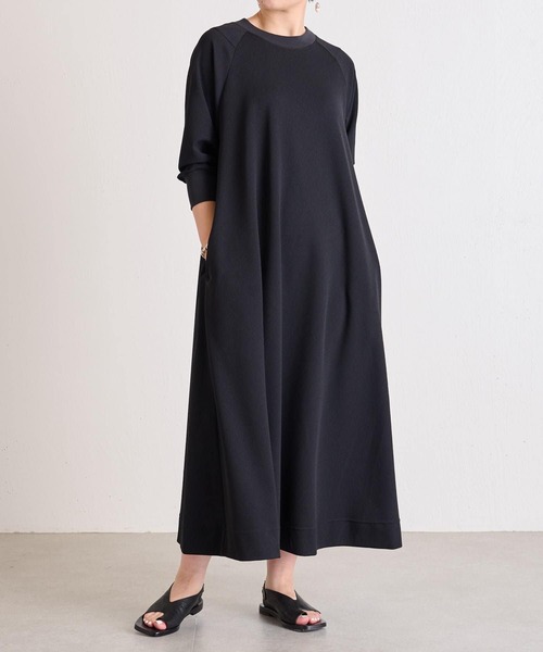 BEARDSLEY（ビアズリー）の「ドライタッチロングワンピース（ワンピース・レディース・ブラック/ダークグレー・1/0）」の14枚目の写真