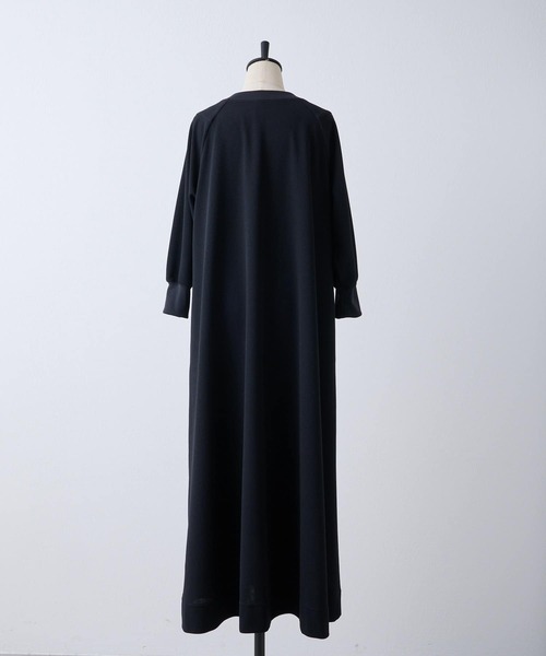 1379 BEARDSLEY　ロングワンピース　切替　リネン　長袖　Aライン 1379 BEARDSLEY ロングワンピース 切替 リネン 長袖 Aライン T