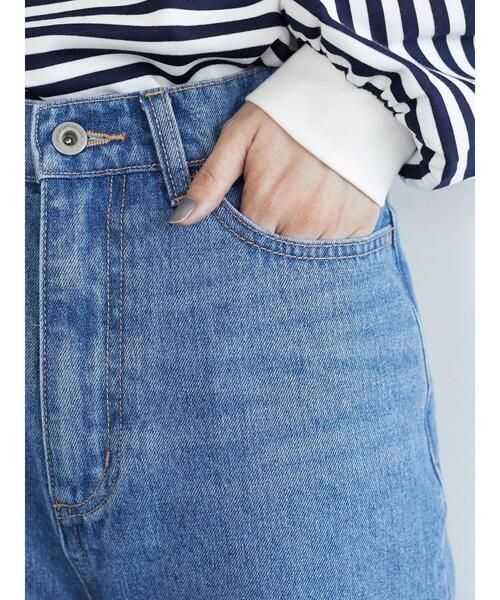 Green Parks(グリーンパークス)の「スリットストレートデニムパンツ(その他パンツ・レディース・ライトインディゴブルー・S/M/L)」の15枚目の写真