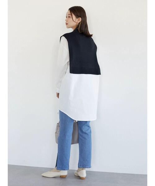 Green Parks(グリーンパークス)の「スリットストレートデニムパンツ(その他パンツ・レディース・ライトインディゴブルー・S/M/L)」の20枚目の写真