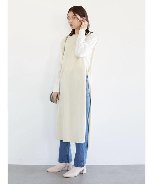 Green Parks(グリーンパークス)の「スリットストレートデニムパンツ(その他パンツ・レディース・ライトインディゴブルー・S/M/L)」の12枚目の写真