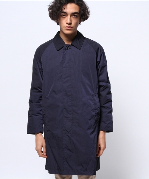 SQUOVAL（スクオーバル）の「【東京西川×SQUOVAL】リモンタステンカラーコート（ステンカラーコート・メンズ・ブラック/ブルー/ネイビー/オリーブ・SMALL/LARGE/MEDIUM）」の5枚目の写真