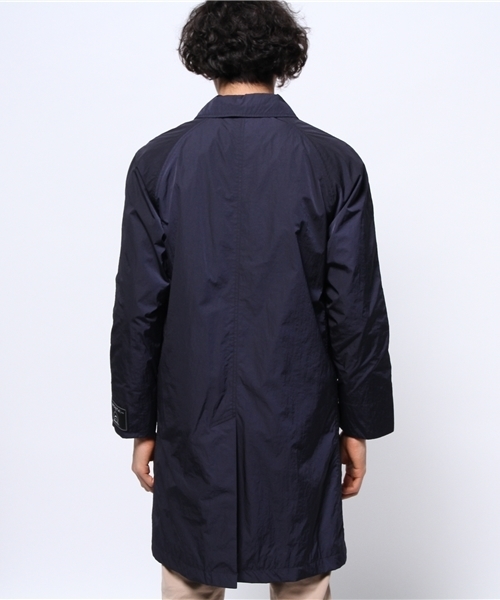 SQUOVAL（スクオーバル）の「【東京西川×SQUOVAL】リモンタステンカラーコート（ステンカラーコート・メンズ・ブラック/ブルー/ネイビー/オリーブ・SMALL/LARGE/MEDIUM）」の7枚目の写真