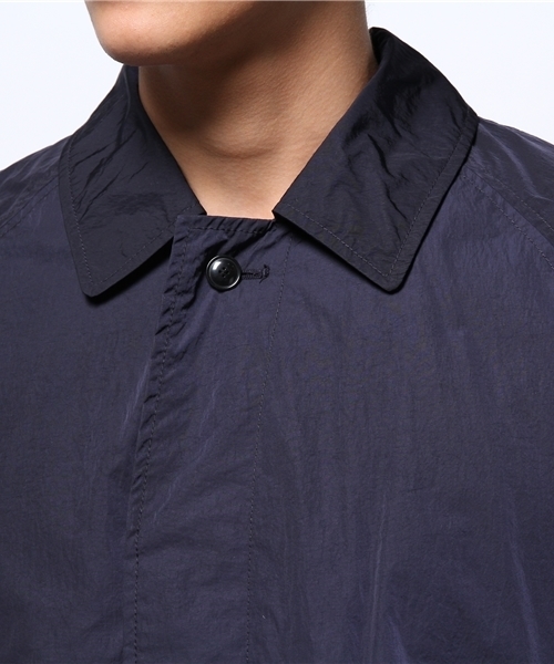 SQUOVAL（スクオーバル）の「【東京西川×SQUOVAL】リモンタステンカラーコート（ステンカラーコート・メンズ・ブラック/ブルー/ネイビー/オリーブ・SMALL/LARGE/MEDIUM）」の9枚目の写真