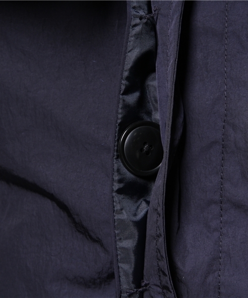 SQUOVAL（スクオーバル）の「【東京西川×SQUOVAL】リモンタステンカラーコート（ステンカラーコート・メンズ・ブラック/ブルー/ネイビー/オリーブ・SMALL/LARGE/MEDIUM）」の12枚目の写真