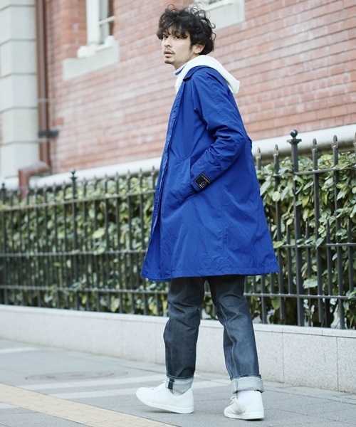 SQUOVAL（スクオーバル）の「【東京西川×SQUOVAL】リモンタステンカラーコート（ステンカラーコート・メンズ・ブラック/ブルー/ネイビー/オリーブ・SMALL/LARGE/MEDIUM）」の16枚目の写真