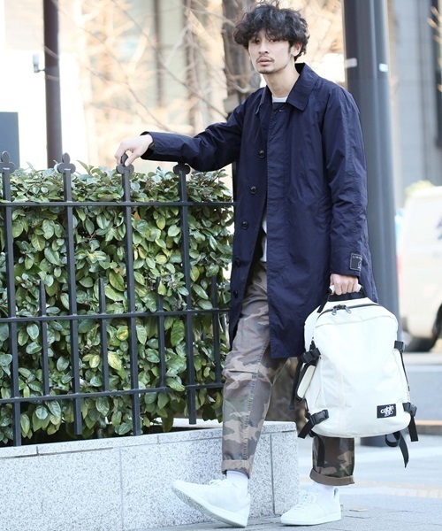 SQUOVAL（スクオーバル）の「【東京西川×SQUOVAL】リモンタステンカラーコート（ステンカラーコート・メンズ・ブラック/ブルー/ネイビー/オリーブ・SMALL/LARGE/MEDIUM）」の18枚目の写真