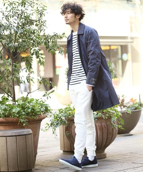 SQUOVAL（スクオーバル）の「【東京西川×SQUOVAL】リモンタステンカラーコート（ステンカラーコート・メンズ・ブラック/ブルー/ネイビー/オリーブ・SMALL/LARGE/MEDIUM）」の19枚目の写真