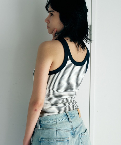 GALLARDAGALANTE（ガリャルダガランテ）の「【Miller】タンクトップ/別注（タンクトップ・レディース・ホワイト/ブラック/ブラック系その他・FREE）」の11枚目の写真